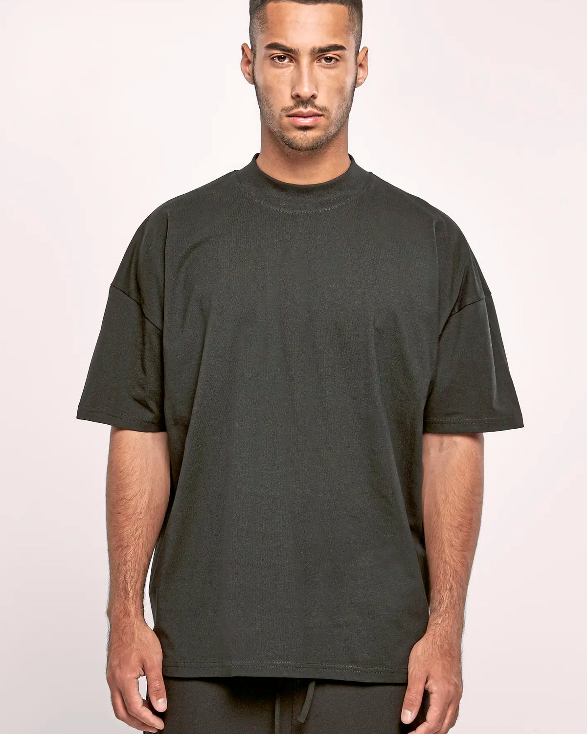 all-groups Men's Oversized Mock Neck T-Shirt