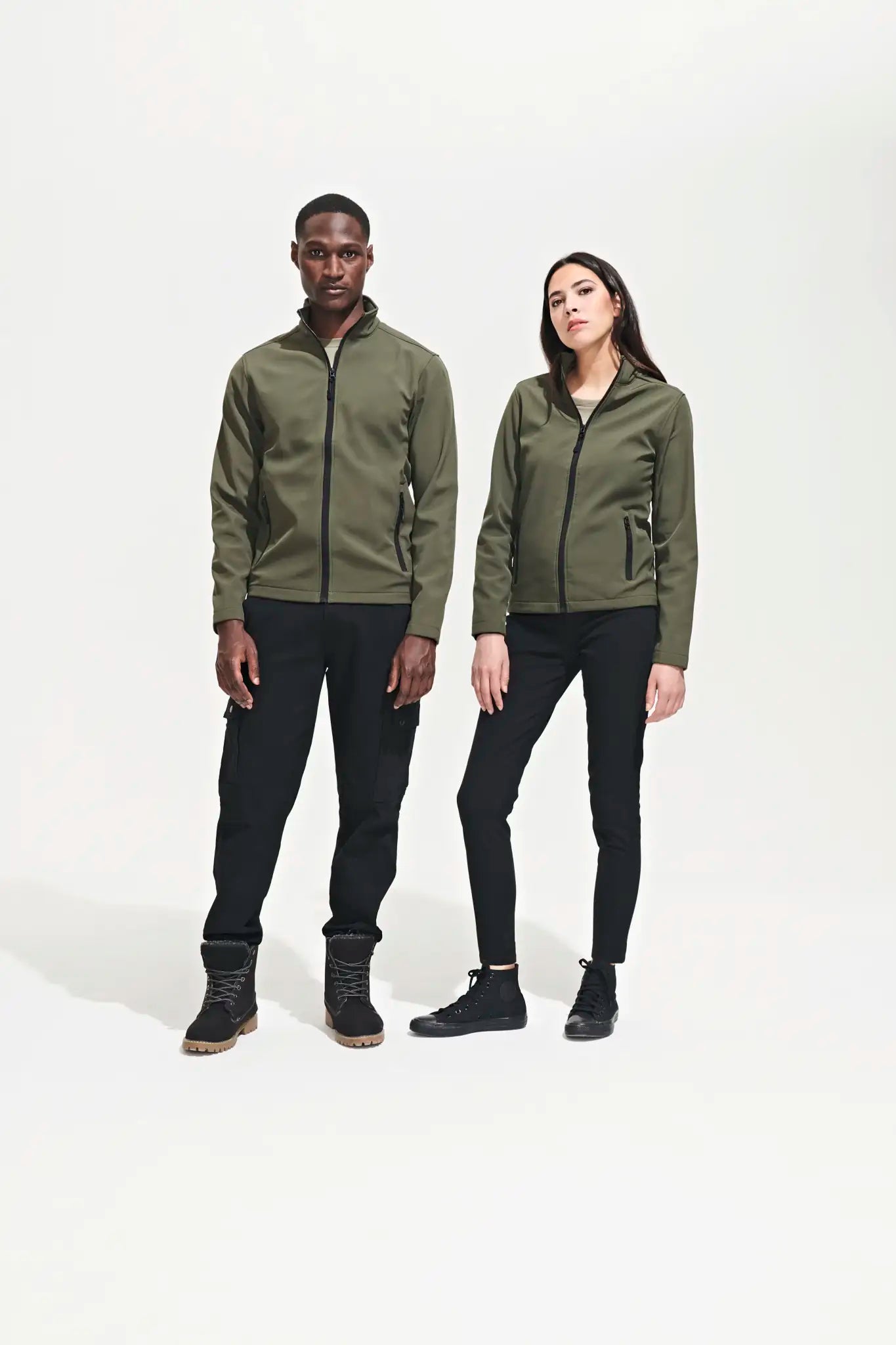 all-groups Men's Softshell Zip Jacket Race